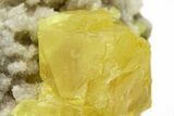 Striking Sulfur Crystal Cluster - Italy #207703-2